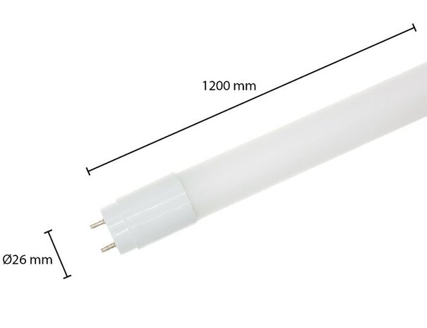 LED TL LAMP T8 BUISLAMP 120-CM G13 18W 3000K WARM WIT 