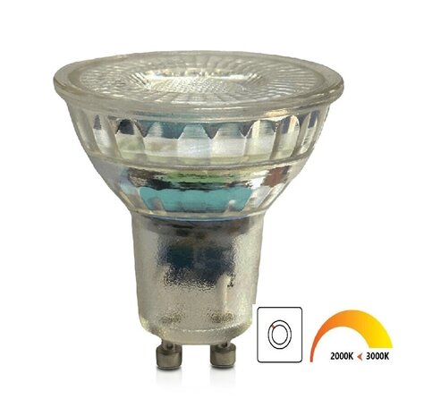 GU10 LED SPOT DIM TO WARM 230V 7W 378LM 2000-3000K 