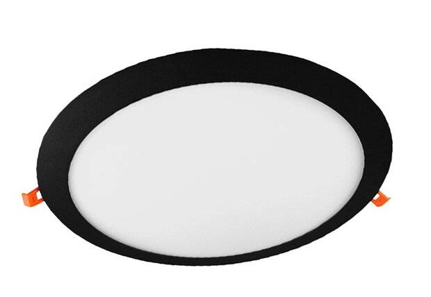 LED DOWNLIGHT SLIM ZWART/WIT IP44 230V 24W 3000K/4000K