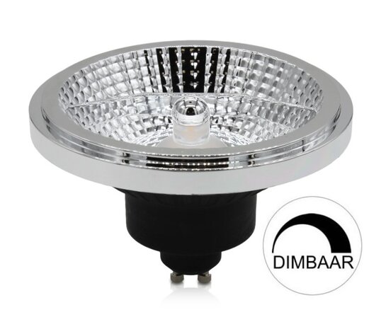 ES111 LED SPOT 45° REFLECTOR DIMBAAR 230V GU10 12W ZWART