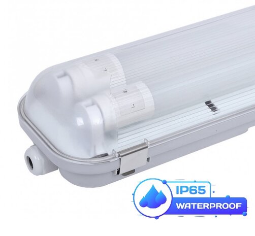 PREMIUM IP65 LED TL-ARMATUUR 120CM DUBBEL 230V T8 G13 