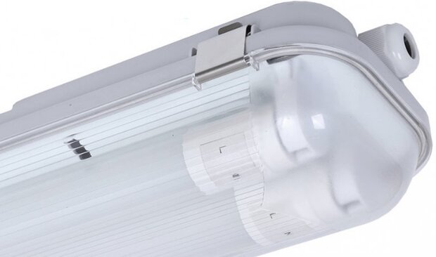 PREMIUM IP65 LED TL-ARMATUUR 120CM DUBBEL 230V T8 G13 