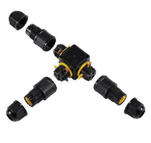 IP68 VERBINDINGSMOF T QUICK CONNECTOR 3-POLIG 