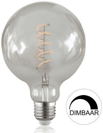 LED FILAMENT GLOBE G125 CLEAR DIMBAAR E27 4W 300LM 2400K 