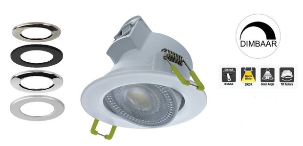 LED DOWNLIGHT COMPACT ECO RB IP44 5,5W 510LM 3000K 