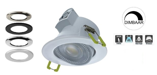 LED DOWNLIGHT COMPACT ECO RB IP44 5,5W 550LM 6500K 