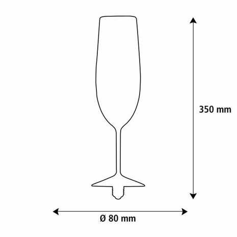 SEGULA LED FLOATING CHAMPAGNE CLEAR E27 4W 400LM 2200K