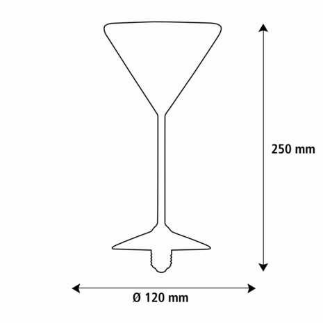 SEGULA LED FLOATING MARTINI CLEAR E27 6W 600LM 2200K