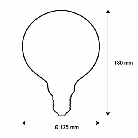 SEGULA LED ILLUSION GLOBE 125 CRESCENT SLANTING SMOKEY 6W 1900K 