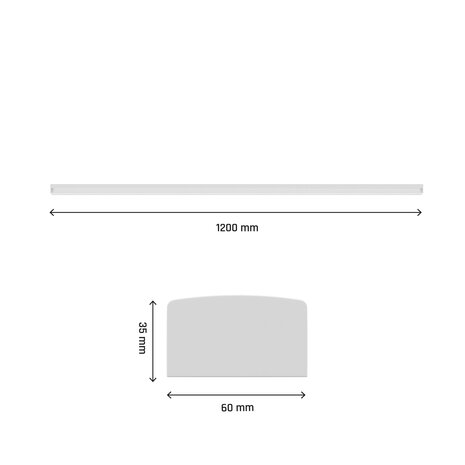 LED BATTEN SUBTILO IP20 120CM 230V 30W 3600LM COLOR-SWITCH