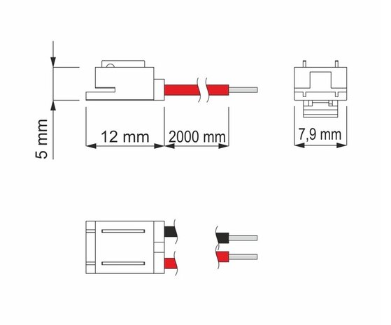 LED STRIP CONNECTOR 8- & 10-MM COB & SMD LED STRIPS  