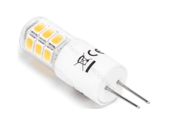 LED G4 GU4 LAMP COMPACT 12V AC/DC 2W=22W 250LM WARM WIT 