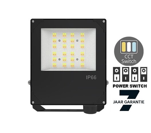 LED VERSTRALER AURUS IP66 50W/40W/30W CCT-SWITCH