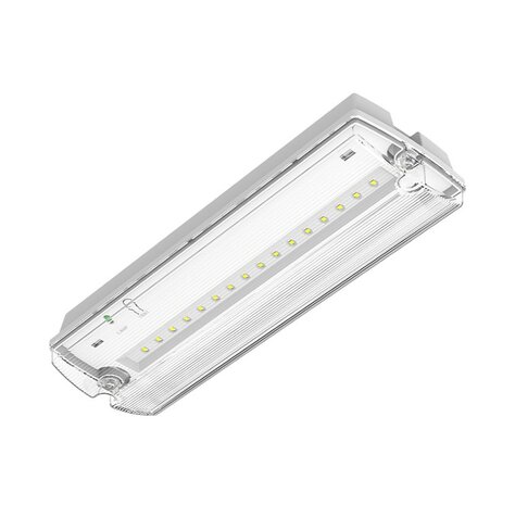 LED NOODVERLICHTING WIT IP66 230V 3W 450LM INCL. PICTOGRAMMEN