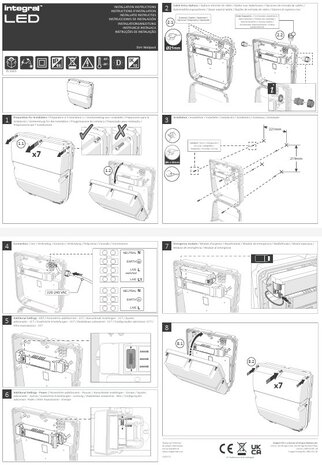 LED WALL PACK NOODVERLICHTING IP65 IK10 230V 20/30W CCT 3000K/4000K/6000K