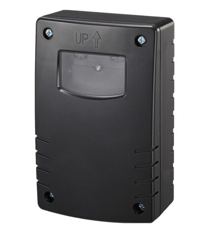 LED SCHEMERSCHAKELAAR ZWART IP44 230V 10-1.200W