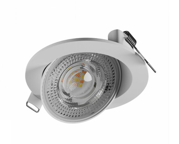 LED INBOUWSPOT 0-90° ZWENKBAAR 230V 6,5W 850LM CCT-SWITCH