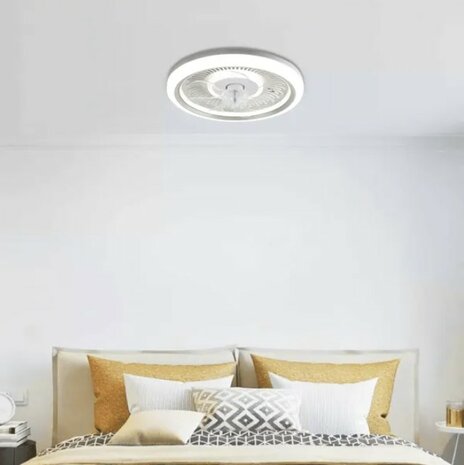 LED PLAFONDVENTILATOR 230V 40W 3600LM DIMBAAR & CCT-SWITCH 