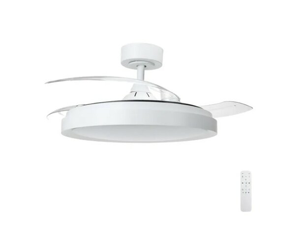 LED PLAFONDVENTILATOR WIT 230V 50W 5600LM DIMBAAR 2700K/6500K
