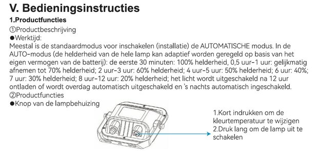 SOLAR LED VERSTRALER DIMBAAR & CCT-SWITCH 150W 1500LM 