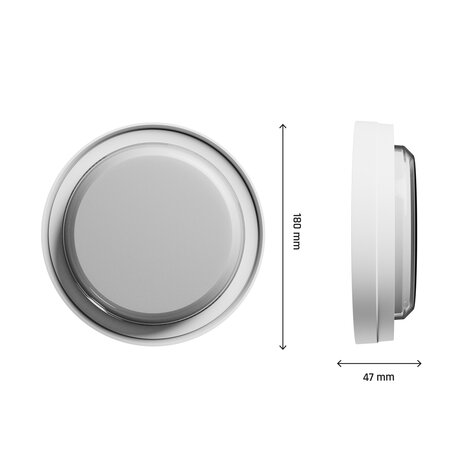 LED ARMATUUR PASTILO ROND IP54 IK10 230V 10W 1200LM CCT