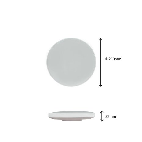 LED PLAFONDLAMP BLACK & WHITE CCT IP54 230V 24W 3150LM 