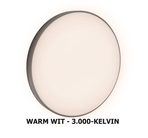 LED PLAFONDLAMP BLACK & WHITE IP54 230V 32W 2200LM 4000K 