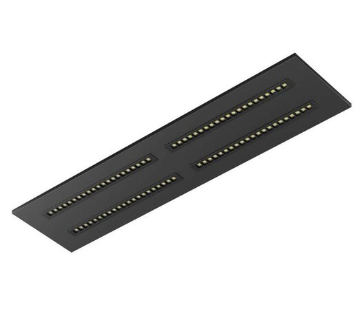 LED LOUVRE PANEEL ZWART 120X30CM UGR-16 POWER & CCT-SWITCH 