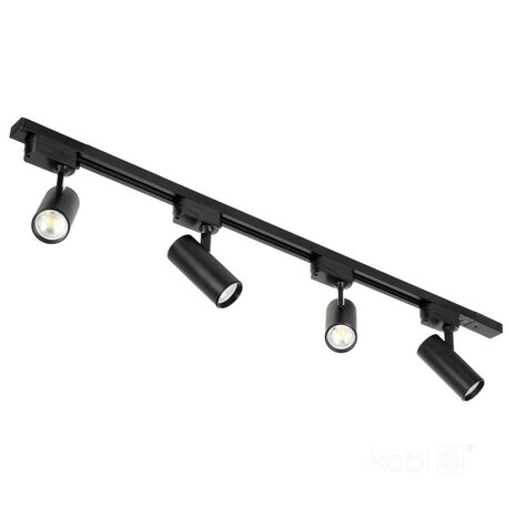 1-FASE TRACK SET NEXTRACK BLACK 1-METER - 4 X RAILSPOTS 