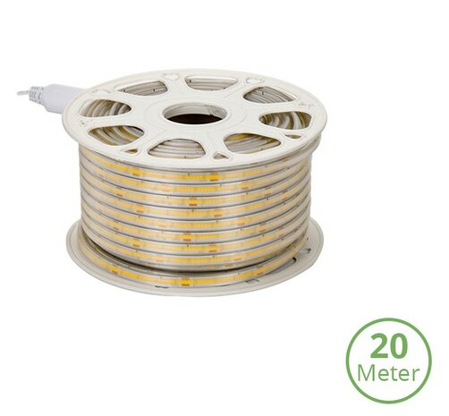 COB LED STRIP 230V IP65 20-METER 4000K NEUTRAAL WIT 