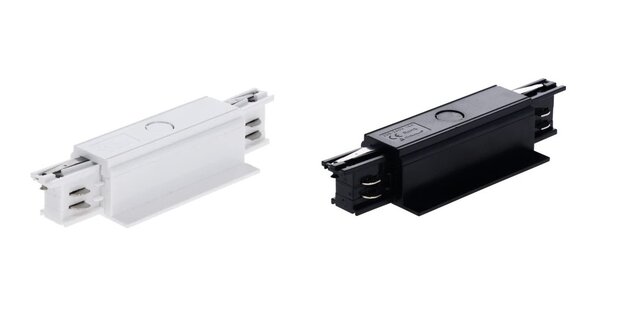 I-CONNECTOR VOOR INBOUW 3-FASE RAIL WIT OF ZWART