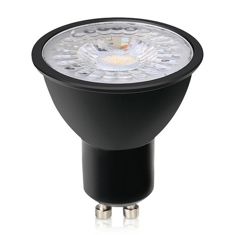 LED SPOT ZWART DIMBAAR 230V GU10 60° 3W 248LM 