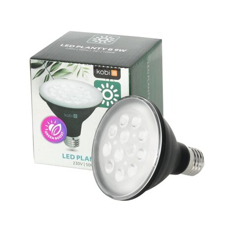 LED PLANTENLAMP PLANTY PAR30 E27 9W VOLSPECTRUM GROEILAMP