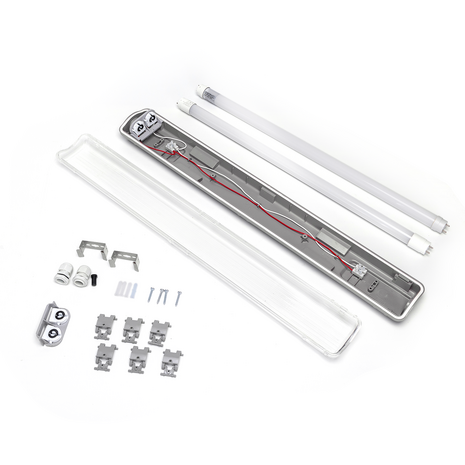 LED TL ARMATUUR IP65 DUBBEL 60CM 230V 18W 2160LM 4000K