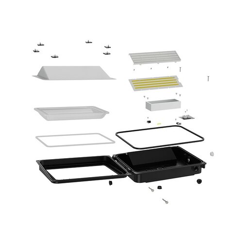 LED WALL PACK IP65 1-10V DIMBAAR POWER- & CCT-SWITCH 
