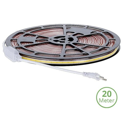 COB LED STRIP 230V IP65 20-METER 4000K NEUTRAAL WIT 