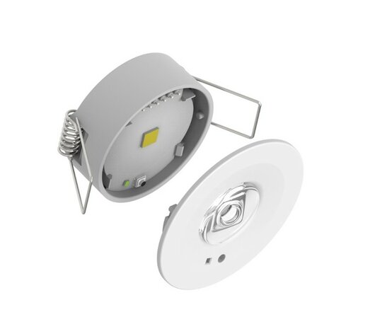 LED NOODLAMP INBOUWSPOT LENS 360° & GANGPADEN 