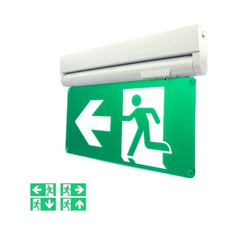 LED NOODLAMP WAND & PLAFOND 4 PICTOGRAMMEN 3W 150LM 