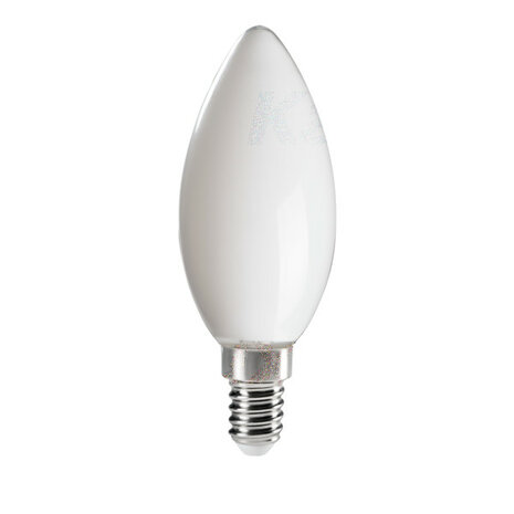 LED FILAMENT KAARSLAMP C35 MAT GLAS 230V E14 4W 410LM 4000K  