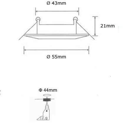 INBOUWARMATUUR ROND WIT IP20 MR11 GU11 35-MM SPOTS