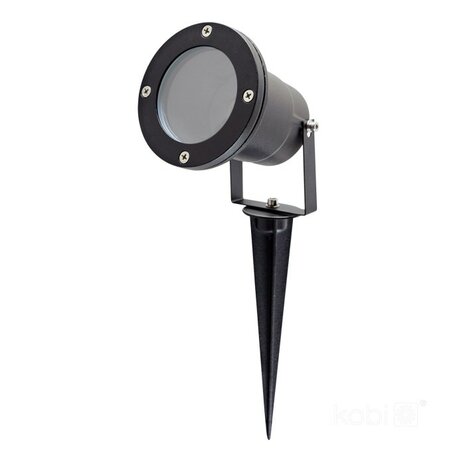 TUINSPOT MET GRONDPIN ALUMINIUM/GLAS IP65 230V GU10