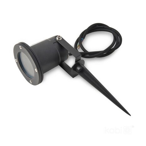 TUINSPOT MET GRONDPIN ALUMINIUM/GLAS IP65 230V GU10