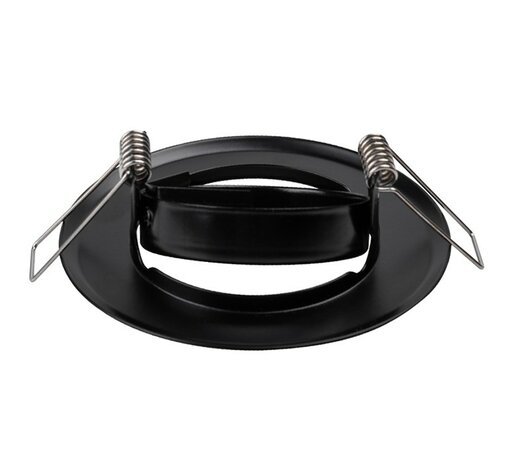 INBOUWARMATUUR ECO Ø90-MM ZWART METAAL GU10/MR16