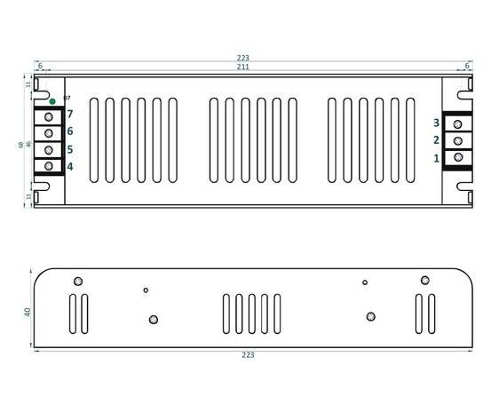LED TRANSFORMATOR 24V/DC 200-WATT 8,33A
