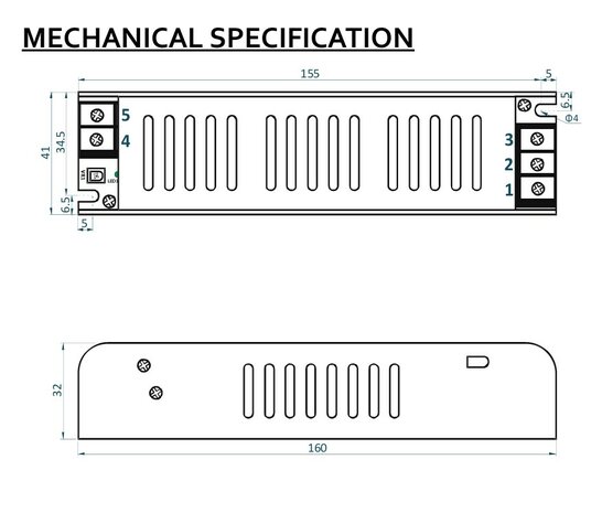 LED TRANSFORMATOR 24V/DC 80-WATT 3,33A