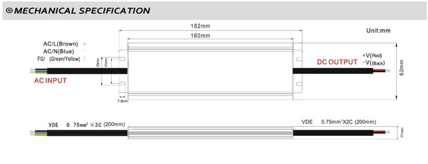 LED TRANSFORMATOR IP67 24V/DC 100-WATT 4,17A