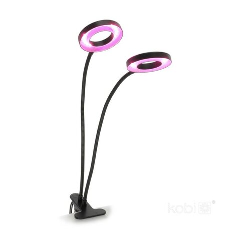 LED KWEEKLAMP VITARO-RING 2 MET TIMER/DIMMER