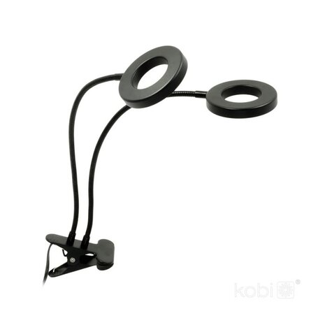 LED KWEEKLAMP VITARO-RING 2 MET TIMER/DIMMER