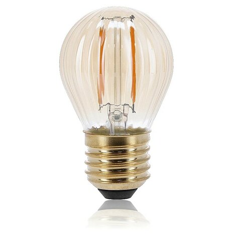 LED FILAMENT G45 MINI-LAMP AMBER E27 2W 125LM 2000K  