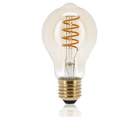 LED FILAMENT A60 PEER AMBER DIMBAAR E27 6W 369LM 2000K  